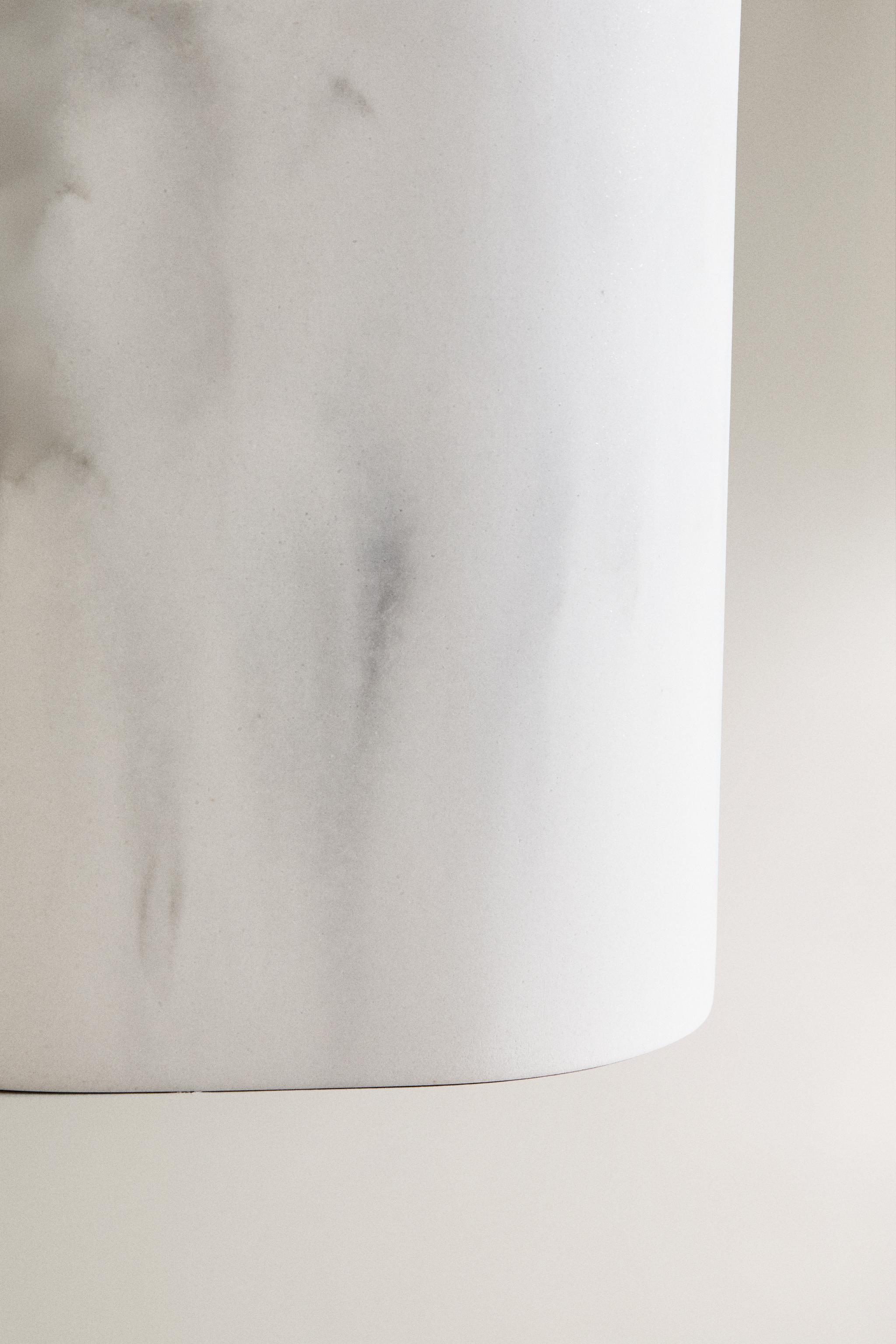 POUBELLE SALLE DE BAIN EFFET MARBRE